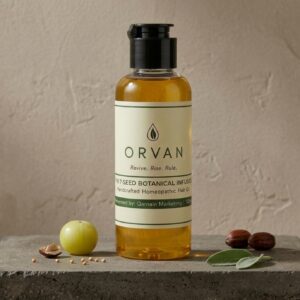ORVAN 7-Seed Botanical Hair Oil – Handcrafted Homeopathic Infusion (120ml)